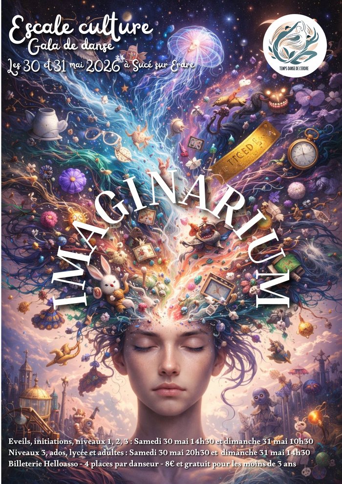 Affiche du gala Imaginarium — Escale Culture, 30 et 31 mai 2026 à Sucé-sur-Erdre